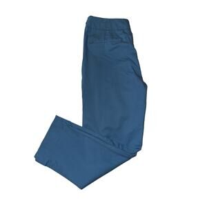 Reduced $10 Talbots Pants Womens 6 Light Blue Heritage Side Zip Cropped Trousers